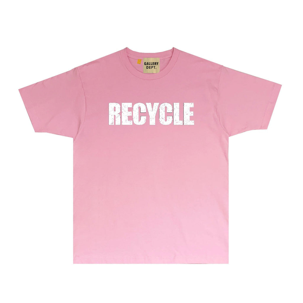Gallery Dept T Shirt Retro Printed Loose Short-Sleeved Shirt