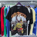 Godspeed T-shirts Racing Wins Scene Printed Cotton Casual Short Sleeves Men and Women