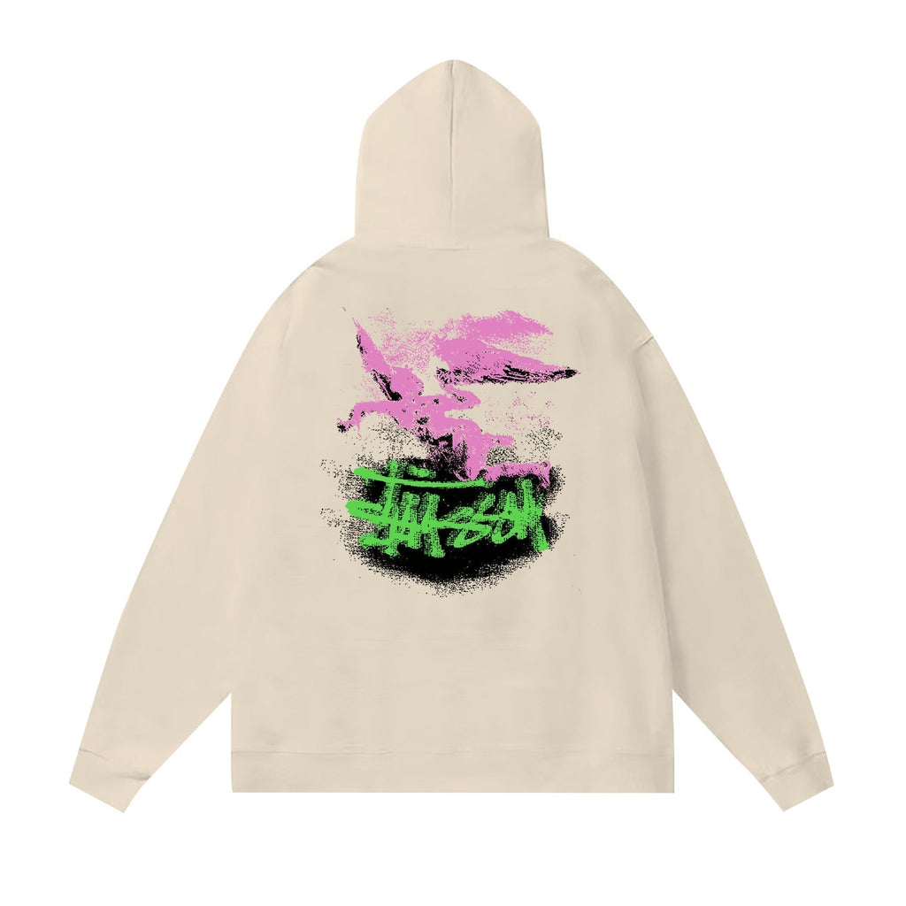 Stussy Hoodie Fall/Winter Fleece Hooded Sweater